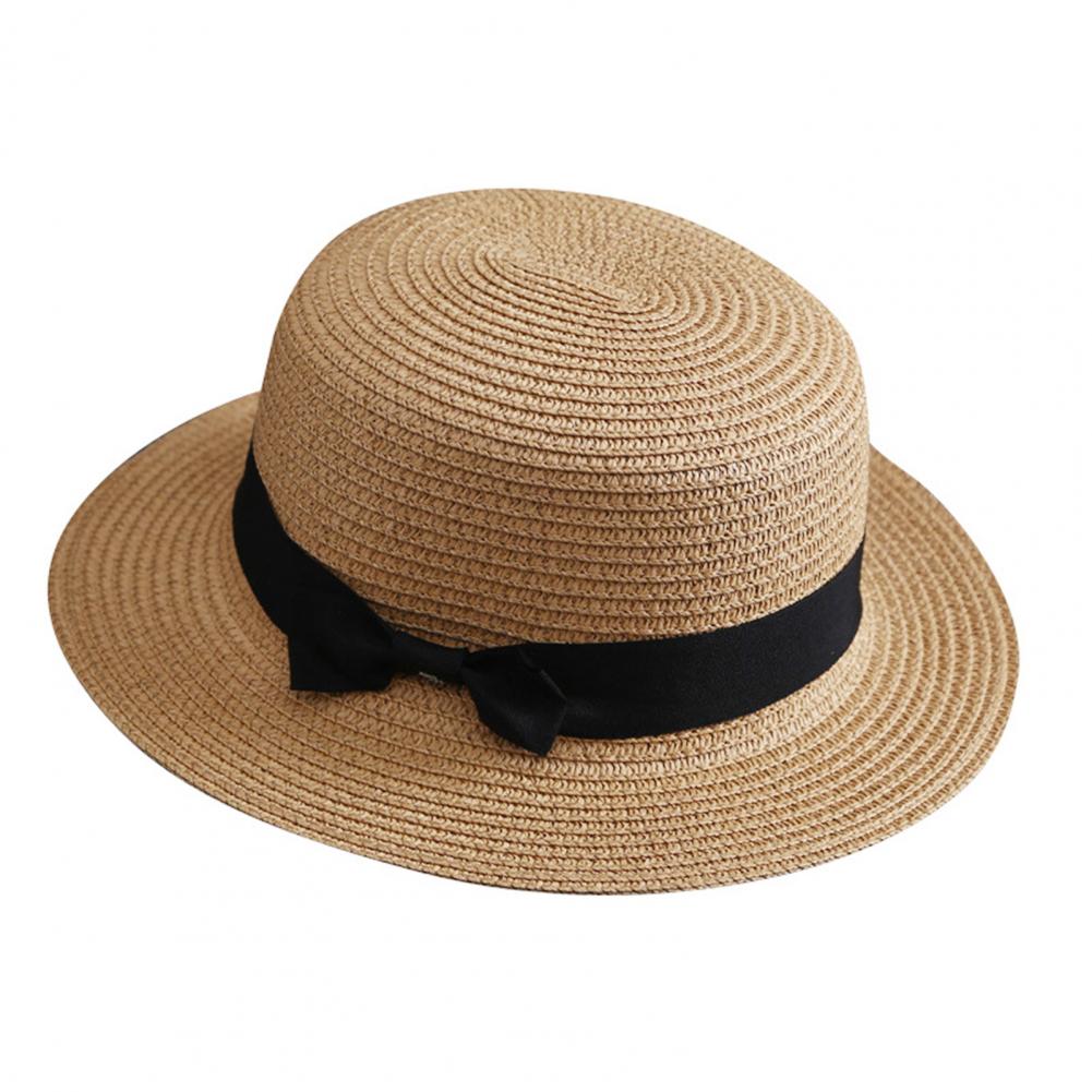 כובע קש קטן בשילוב סרט - דגם אבירה