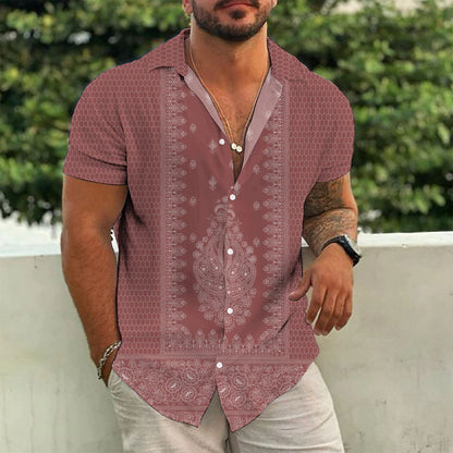 חולצה מכופתרת לגברים בעיטור רקמה-דגם פבלו