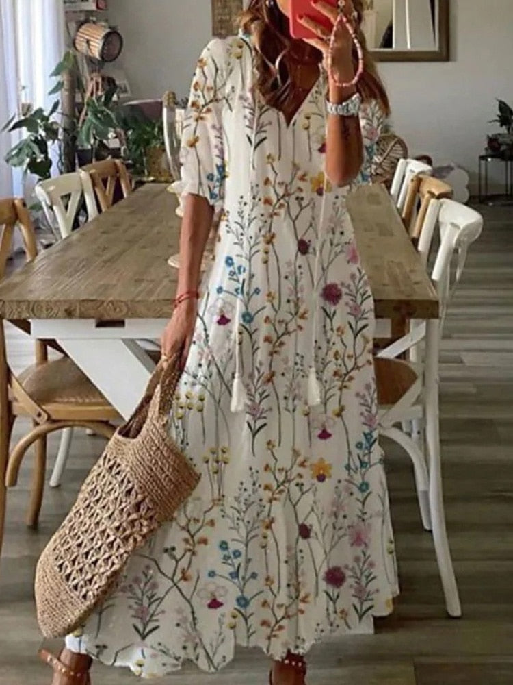 שמלת קיץ בוהו-דגם ויולט