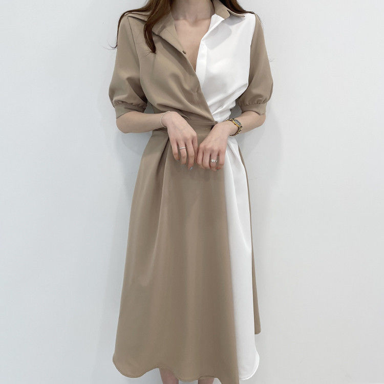 שמלת מעטפת בסגנון קלאסי מודרני - דגם דליה
