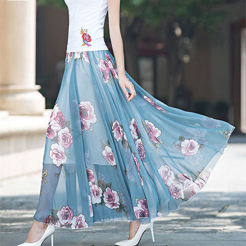 חצאית פרחונית דגם לארה בעיצוב אלגנטי