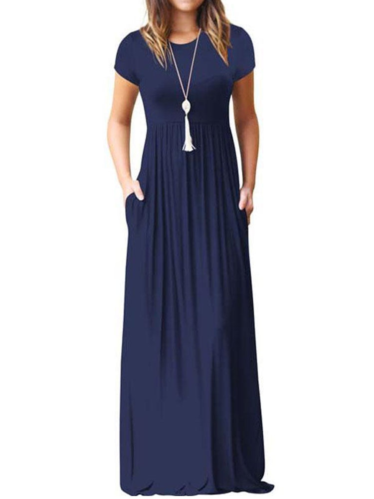 שמלת מקסי מהממת עם כיסית קדמיים לאשה - דגם ריידר