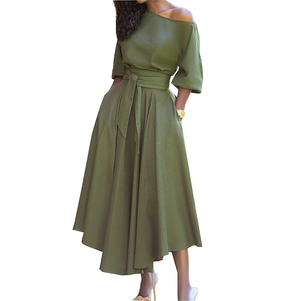 שמלה בעיצוב מודרני לאשה - דגם שרון