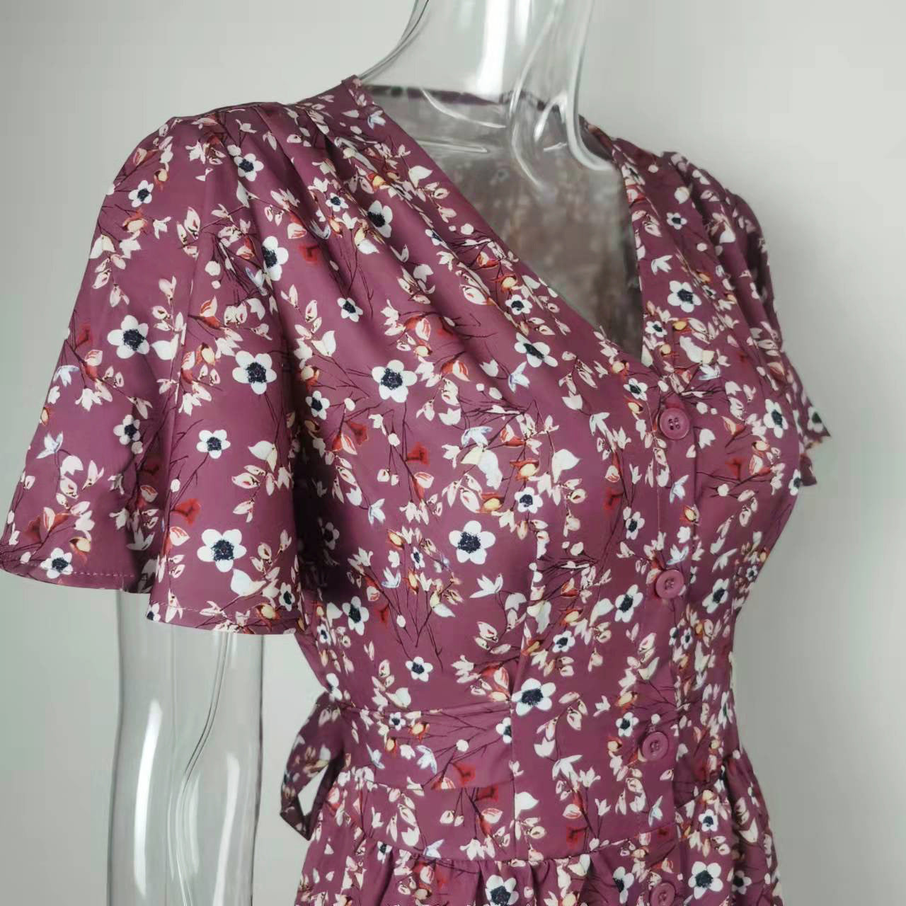 שמלה בעיצוב ססגוני דגם רותם